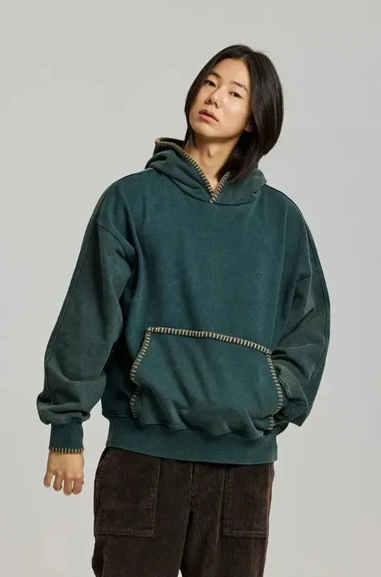 Frizmworks - Needle Stitch Pullover Hoodie / Vintage Green | Frizmworks | Mad About The Boy