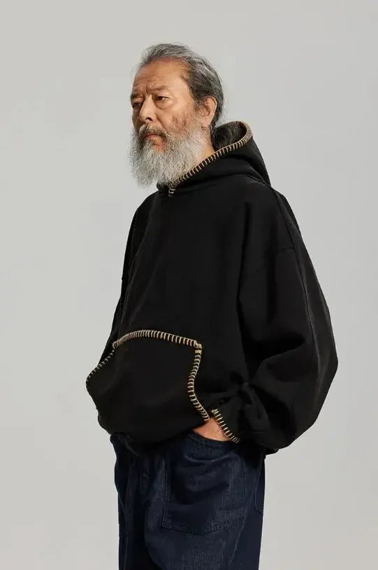 Frizmworks - Needle Stitch Pullover Hoodie / Black | Frizmworks | Mad About The Boy