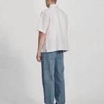 Linen Blend Box Fit Shirt - Tobacco Stripe COMMONERS | COMMONERS | Mad About The Boy