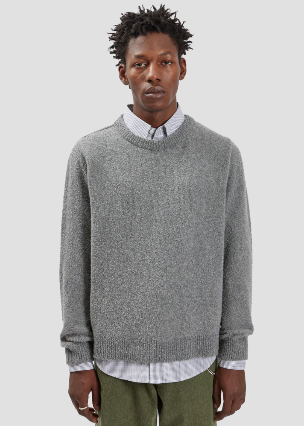 Pre Order / Bouclé Sweater Grey | Fairly Normal | Mad About The Boy