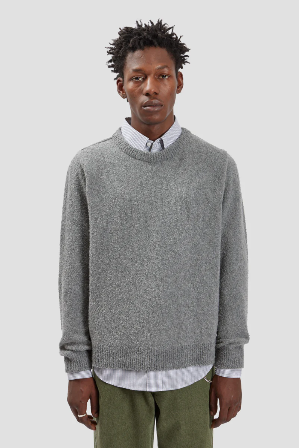 Pre Order / Bouclé Sweater Grey | Fairly Normal | Mad About The Boy
