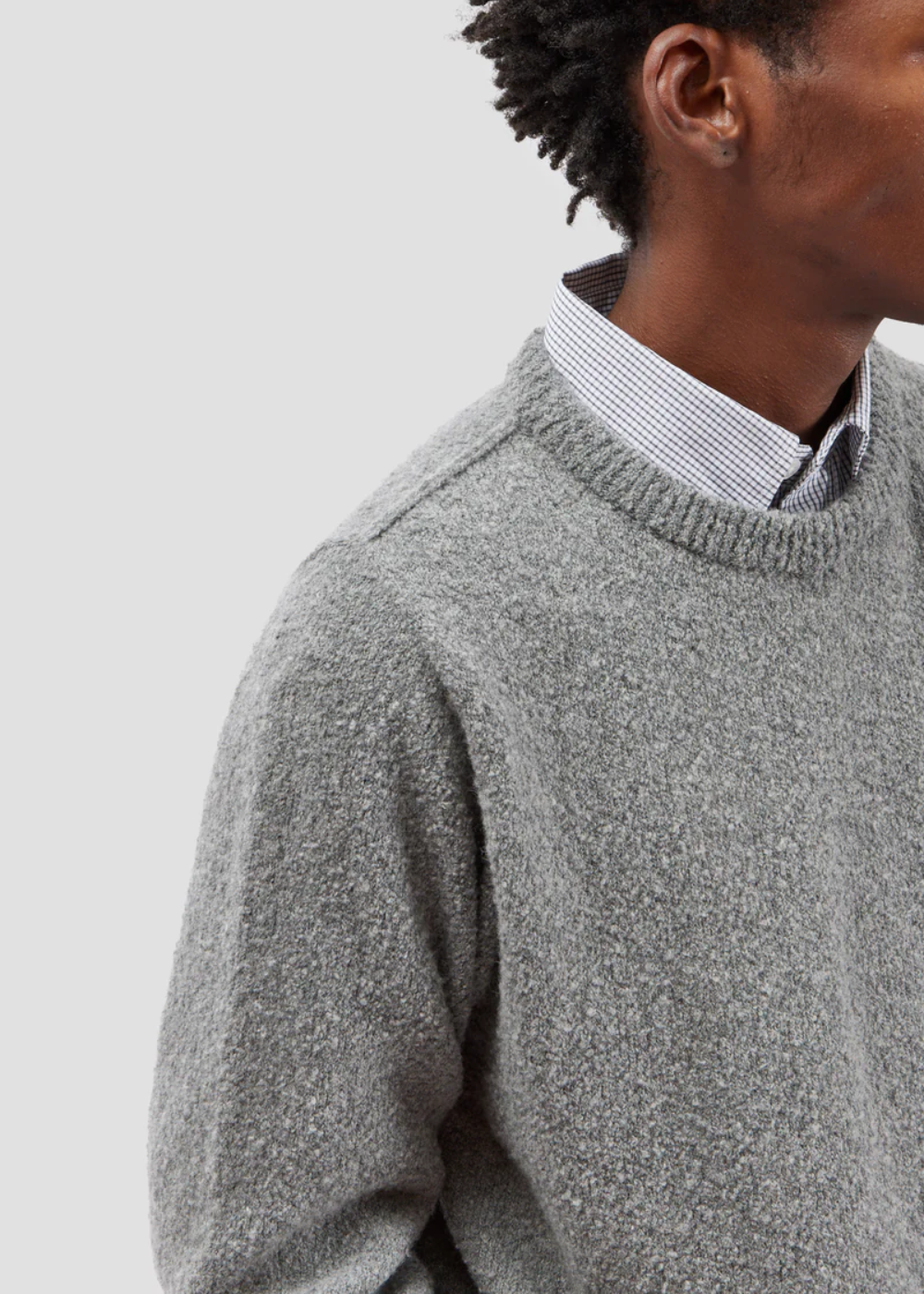 Pre Order / Bouclé Sweater Grey | Fairly Normal | Mad About The Boy