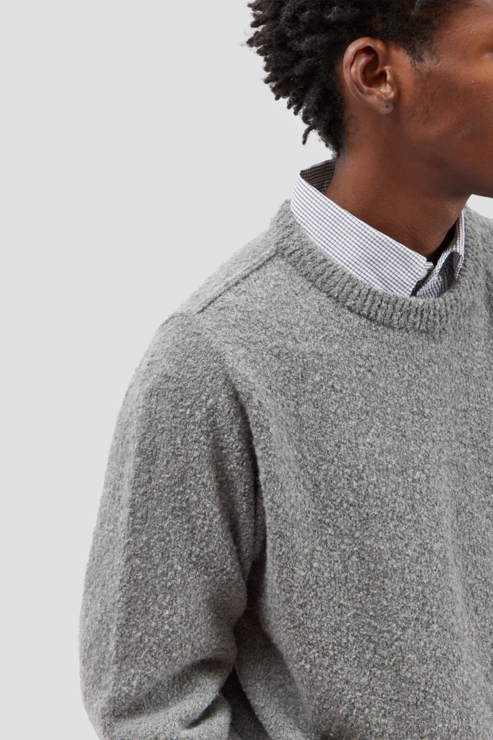 Pre Order / Bouclé Sweater Grey | Fairly Normal | Mad About The Boy