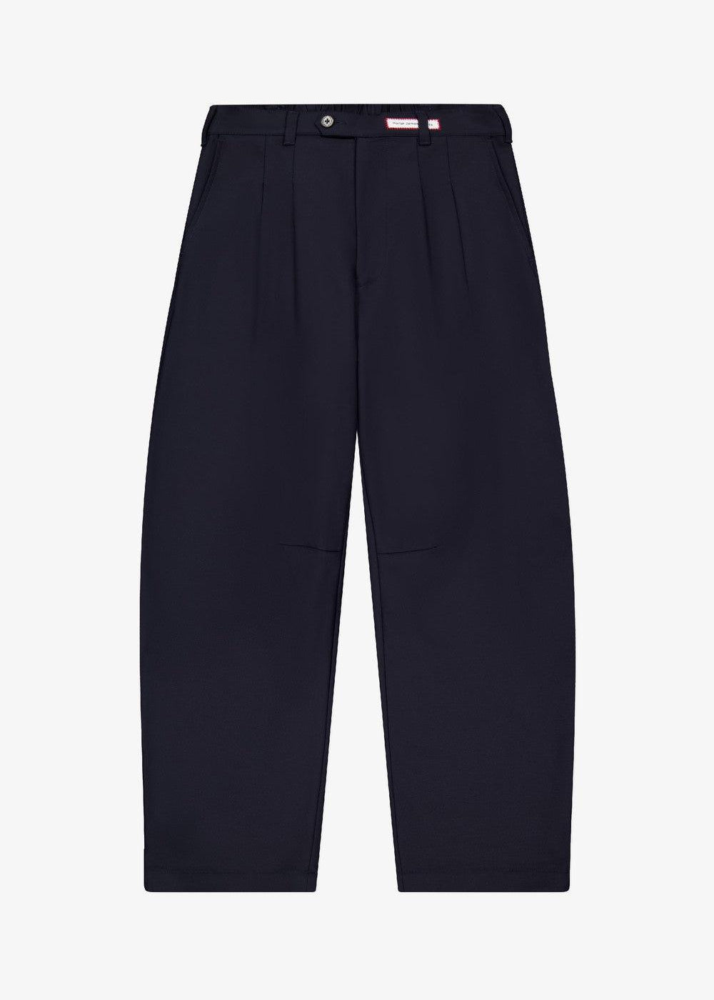 Dart Knee Pleated Trousers / Navy Suiting | PORTER JAMES SPORTS | Mad About The Boy