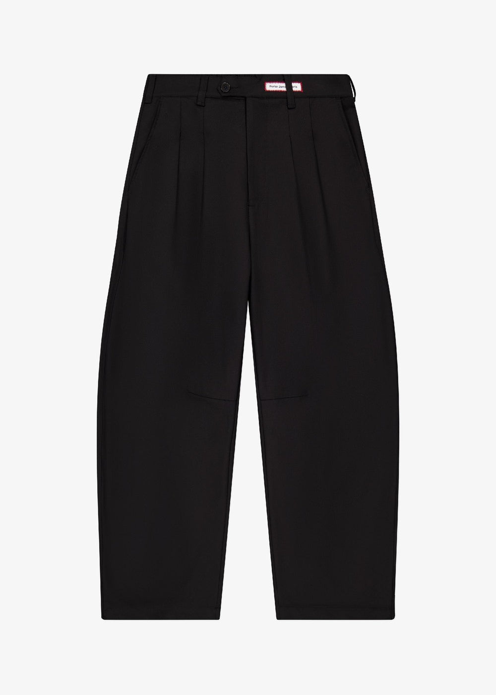 Dart Knee Pleated Trousers / Black Suiting | PORTER JAMES SPORTS | Mad About The Boy