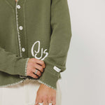HEAVY BOXED KNIT OLIVE W/ WHIP-STITCH | PORTER JAMES SPORTS | Mad About The Boy