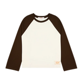 Checks Crew Raglan Jersey Cream/Brown | Checks Downtown | Mad About The Boy