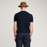 Brother Wolf Cable Tee Navy Blue | Brotherwolf | Mad About The Boy