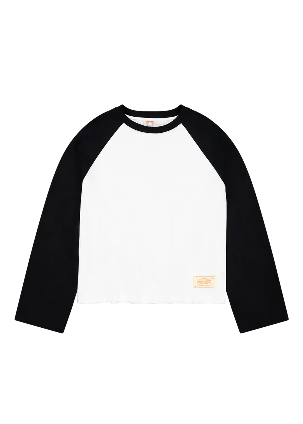 Crew Raglan Jersey - White/Black | Checks Downtown | Mad About The Boy