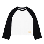 Crew Raglan Jersey - White/Black | Checks Downtown | Mad About The Boy