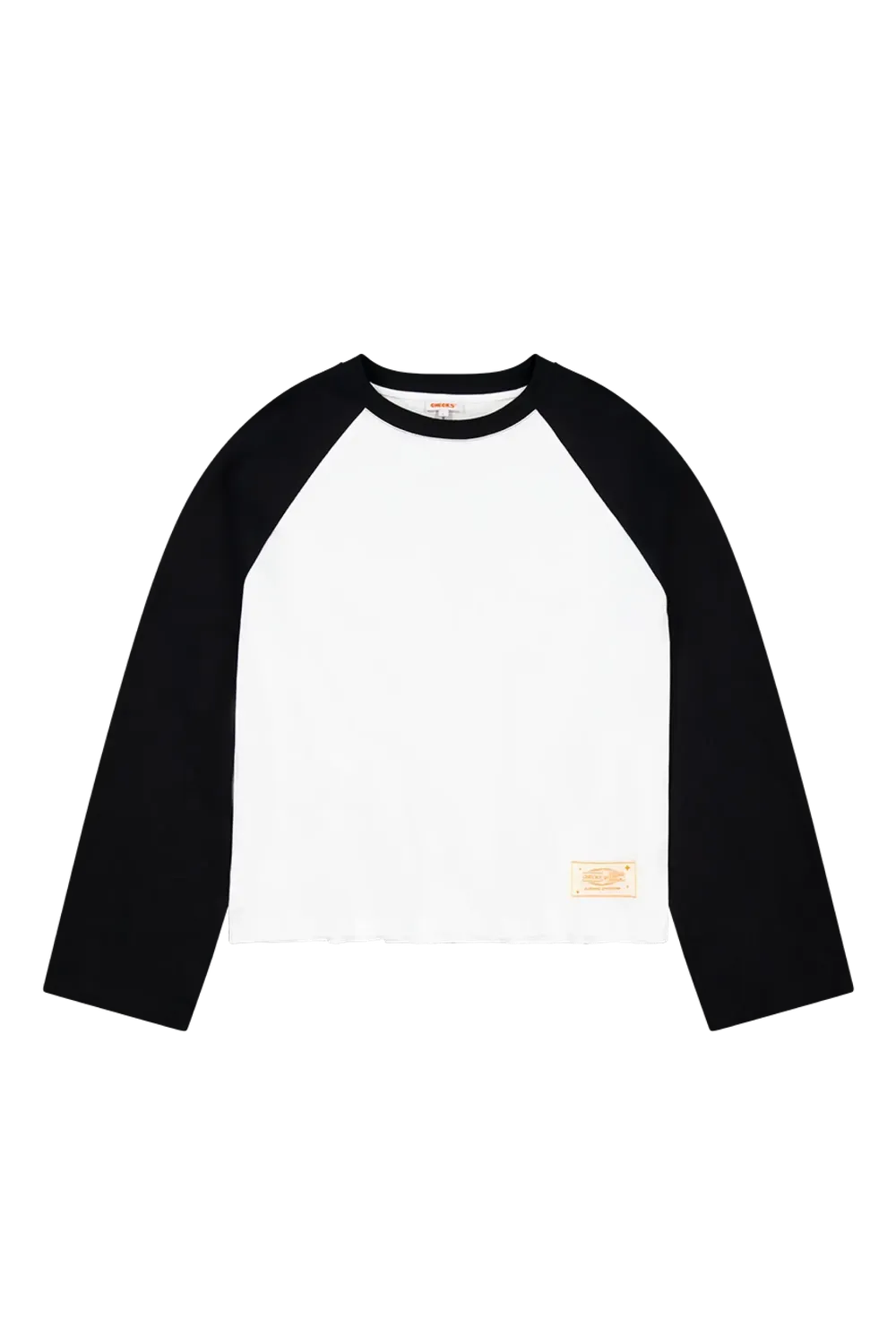 Crew Raglan Jersey - White/Black | Checks Downtown | Mad About The Boy
