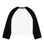 Crew Raglan Jersey - White/Black | Checks Downtown | Mad About The Boy