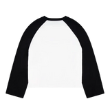 Crew Raglan Jersey - White/Black | Checks Downtown | Mad About The Boy