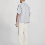 Linen Blend Box Fit Shirt - Blue Stripe COMMONERS | COMMONERS | Mad About The Boy