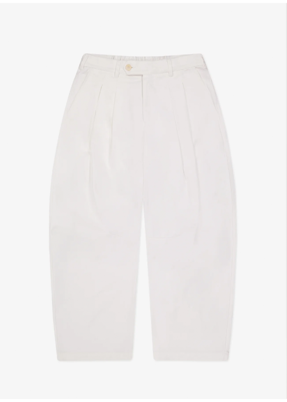Porter James Sports Dart-Knee Pleated Trousers White Twill | PORTER JAMES SPORTS | Mad About The Boy