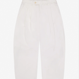 Porter James Sports Dart-Knee Pleated Trousers White Twill | PORTER JAMES SPORTS | Mad About The Boy