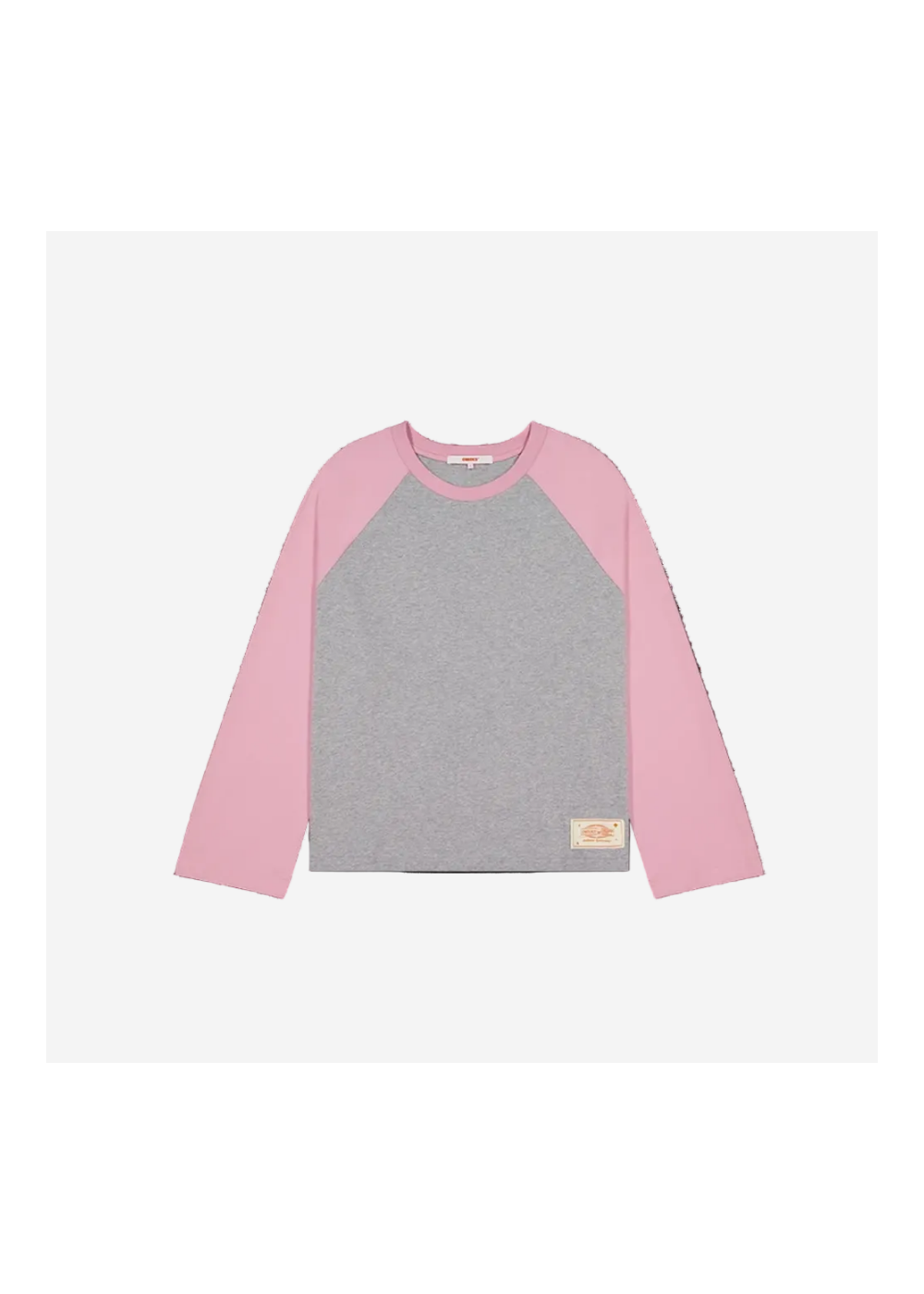Checks Downtown Crew Raglan Jersey Grey/Pink | Checks Downtown | Mad About The Boy