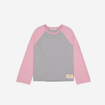 Checks Downtown Crew Raglan Jersey Grey/Pink | Checks Downtown | Mad About The Boy