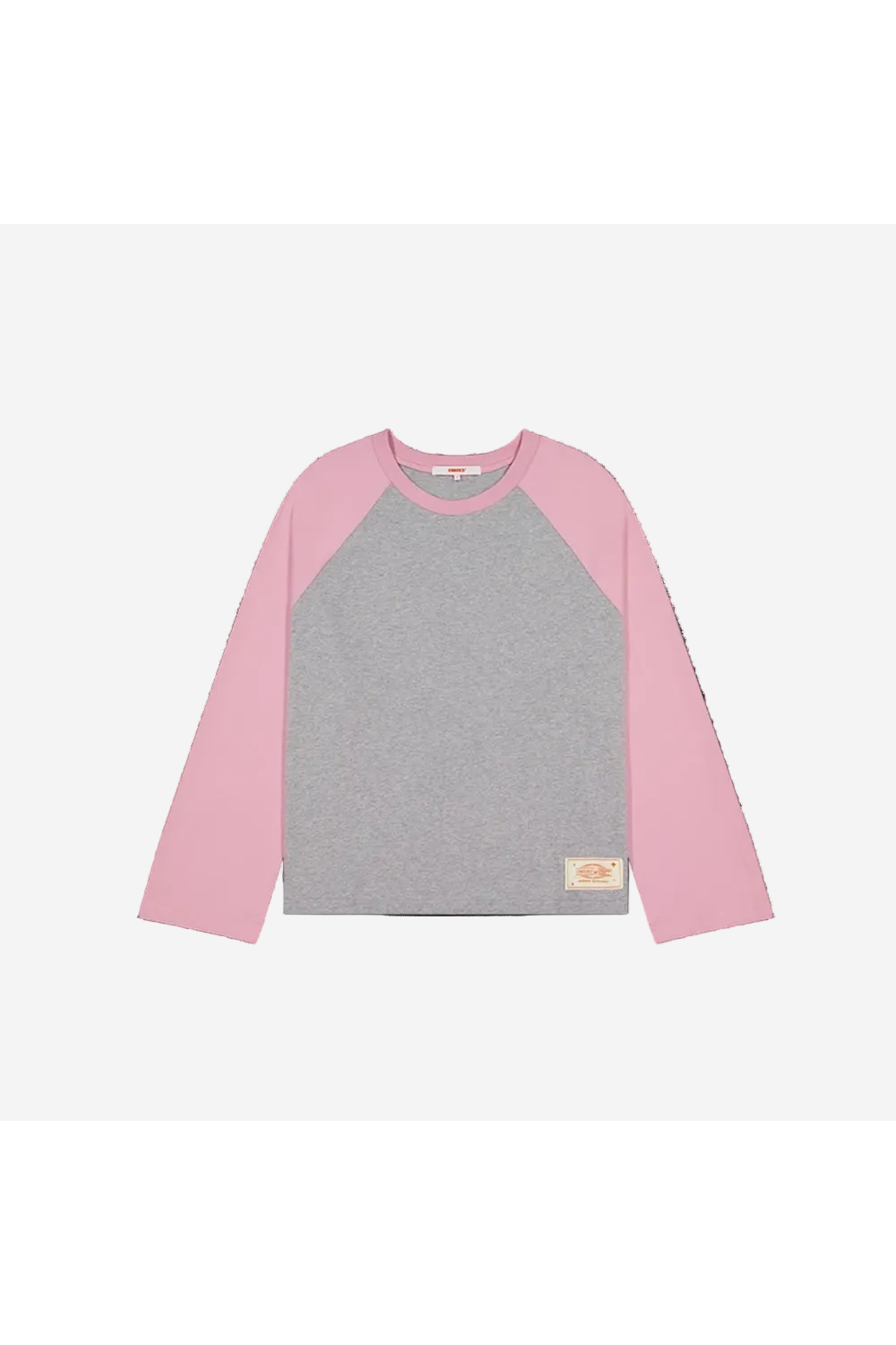 Checks Downtown Crew Raglan Jersey Grey/Pink | Checks Downtown | Mad About The Boy