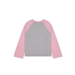 Checks Downtown Crew Raglan Jersey Grey/Pink | Checks Downtown | Mad About The Boy
