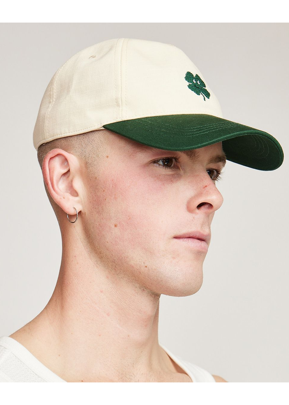 Brother Wolf Ripstop Lucky Off White/Green | Brotherwolf | Mad About The Boy