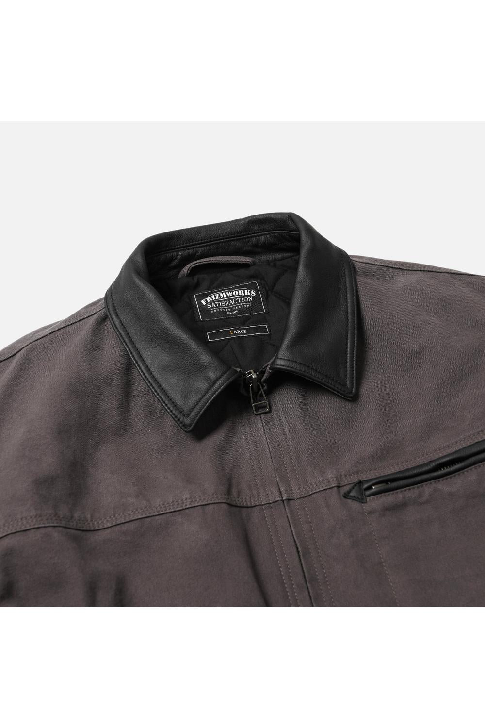 Frizmworks - Heavy Canvas Destroyed Work Jacket / Mud | Frizmworks | Mad About The Boy