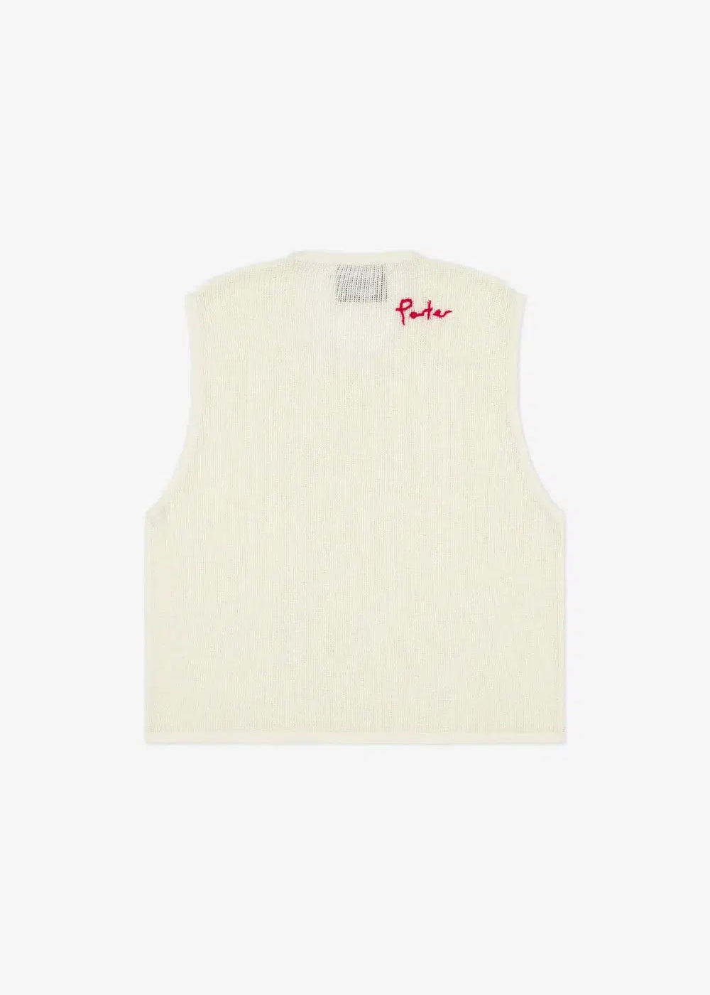 Porter James Sports Knitted Mesh Vest Ivory | PORTER JAMES SPORTS | Mad About The Boy