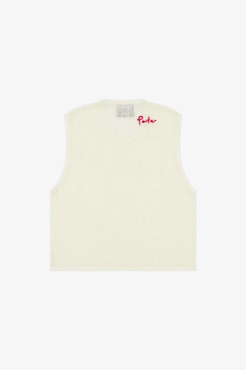 Porter James Sports Knitted Mesh Vest Ivory | PORTER JAMES SPORTS | Mad About The Boy