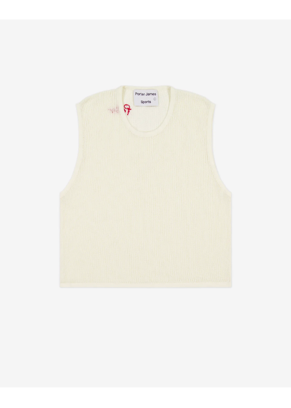 Porter James Sports Knitted Mesh Vest Ivory | PORTER JAMES SPORTS | Mad About The Boy