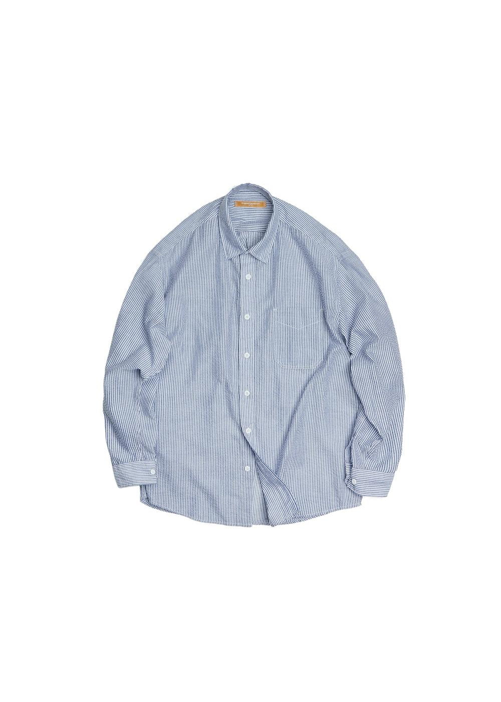 Frizmworks - OG Stripe Seersucker Shirt - Blue | Frizmworks | Mad About The Boy