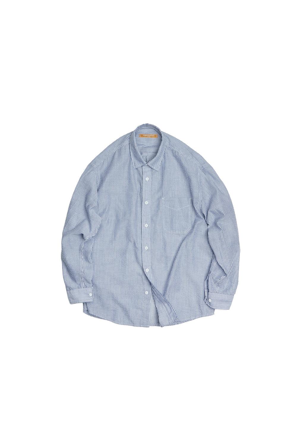 Frizmworks - OG Stripe Seersucker Shirt - Blue | Frizmworks | Mad About The Boy