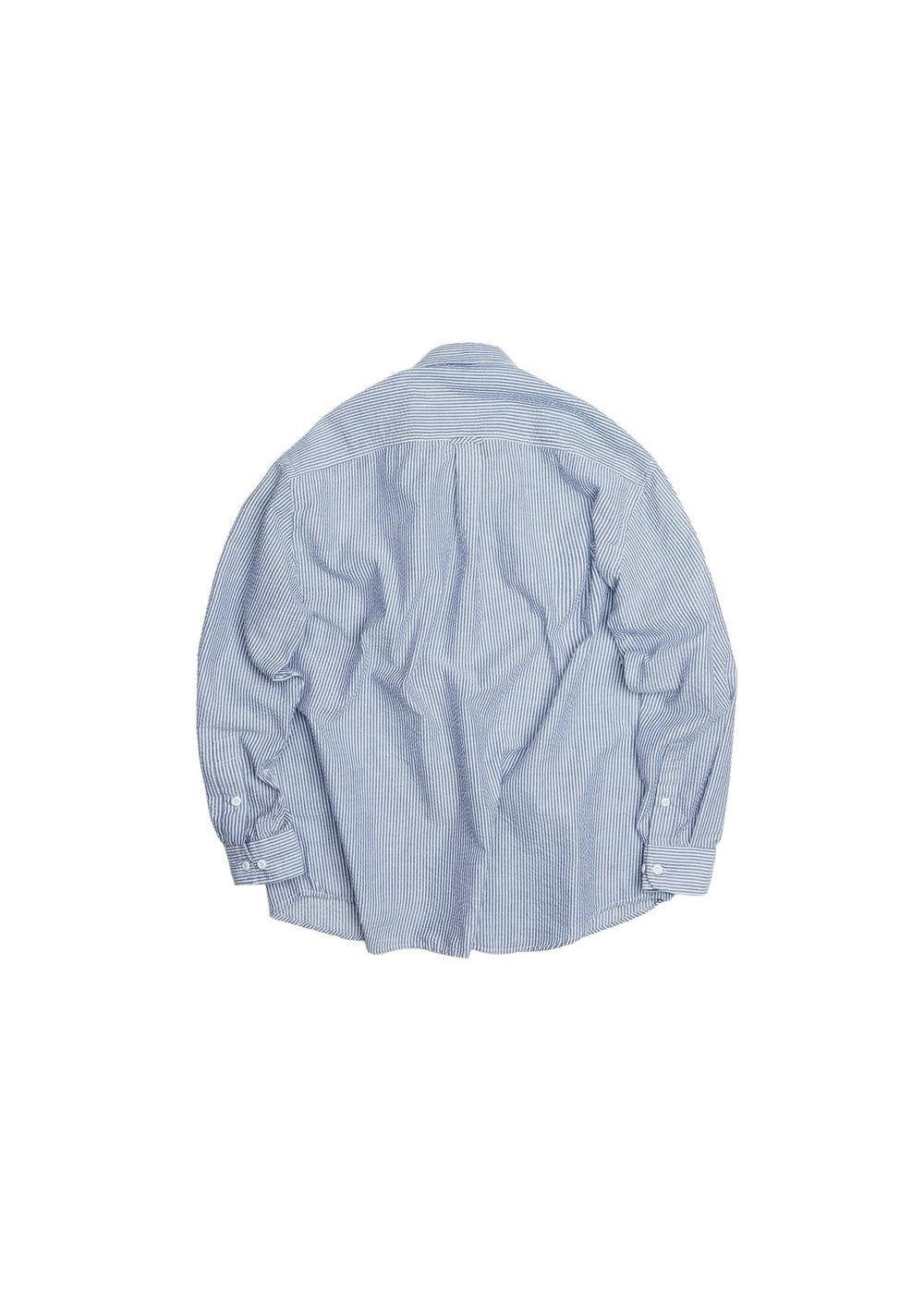 Frizmworks - OG Stripe Seersucker Shirt - Blue | Frizmworks | Mad About The Boy