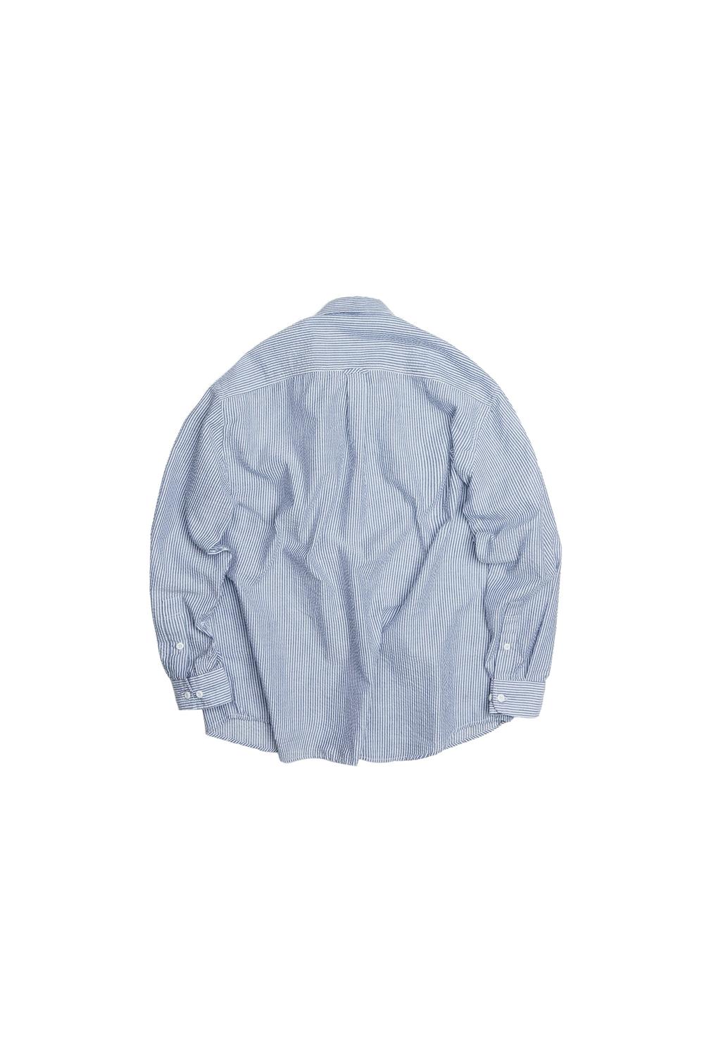 Frizmworks - OG Stripe Seersucker Shirt - Blue | Frizmworks | Mad About The Boy
