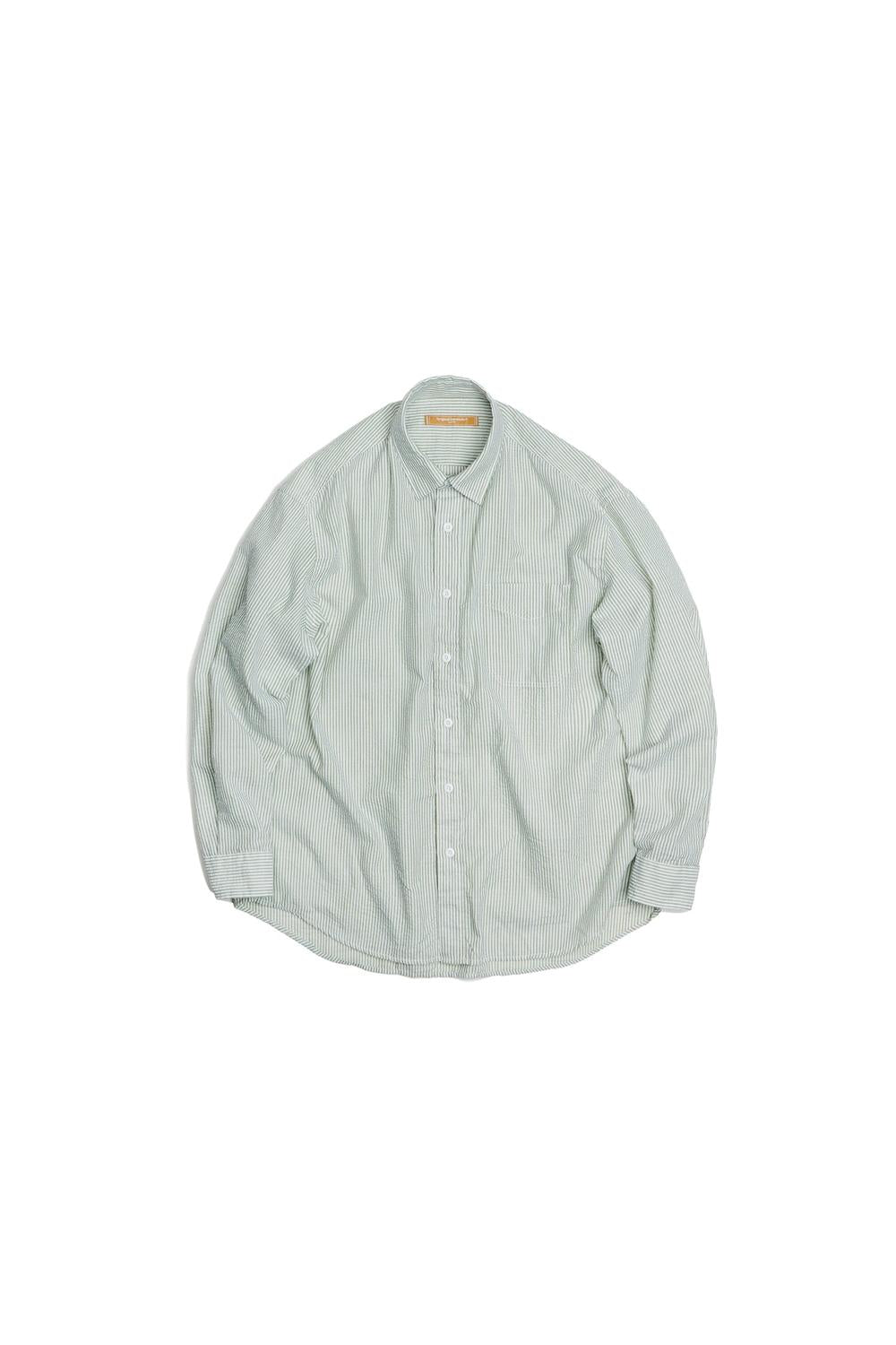 Frizmworks - OG Stripe Seersucker Shirt / Green | Frizmworks | Mad About The Boy