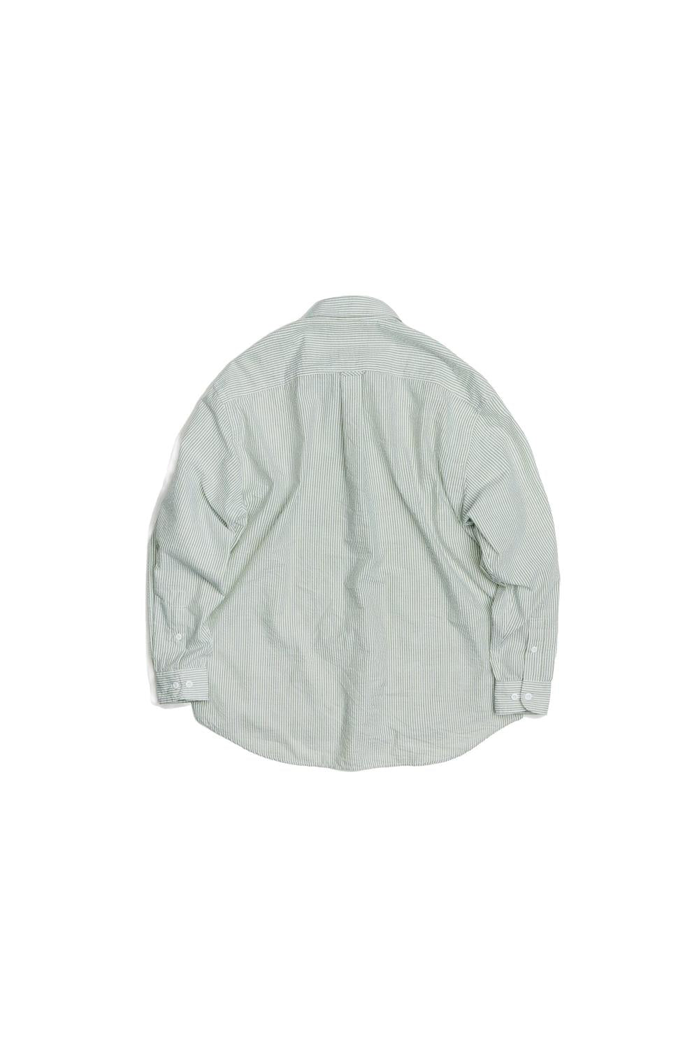 Frizmworks - OG Stripe Seersucker Shirt / Green | Frizmworks | Mad About The Boy