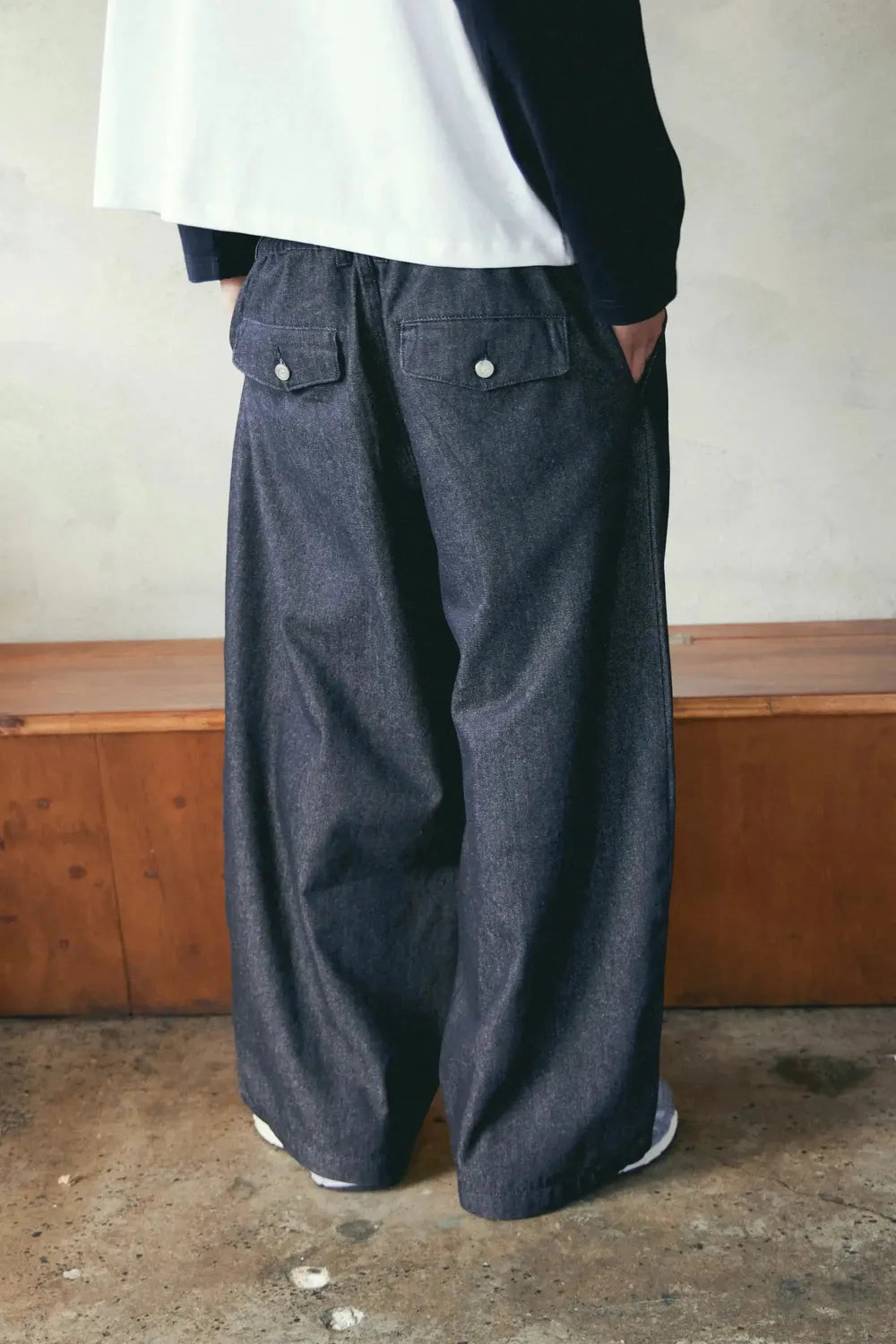 Hakama Pant - Black Denim | Checks Downtown | Mad About The Boy