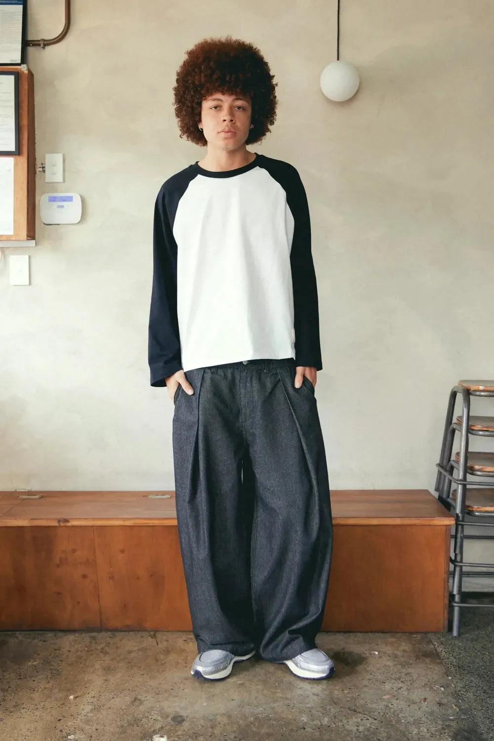 Hakama Pant - Black Denim | Checks Downtown | Mad About The Boy