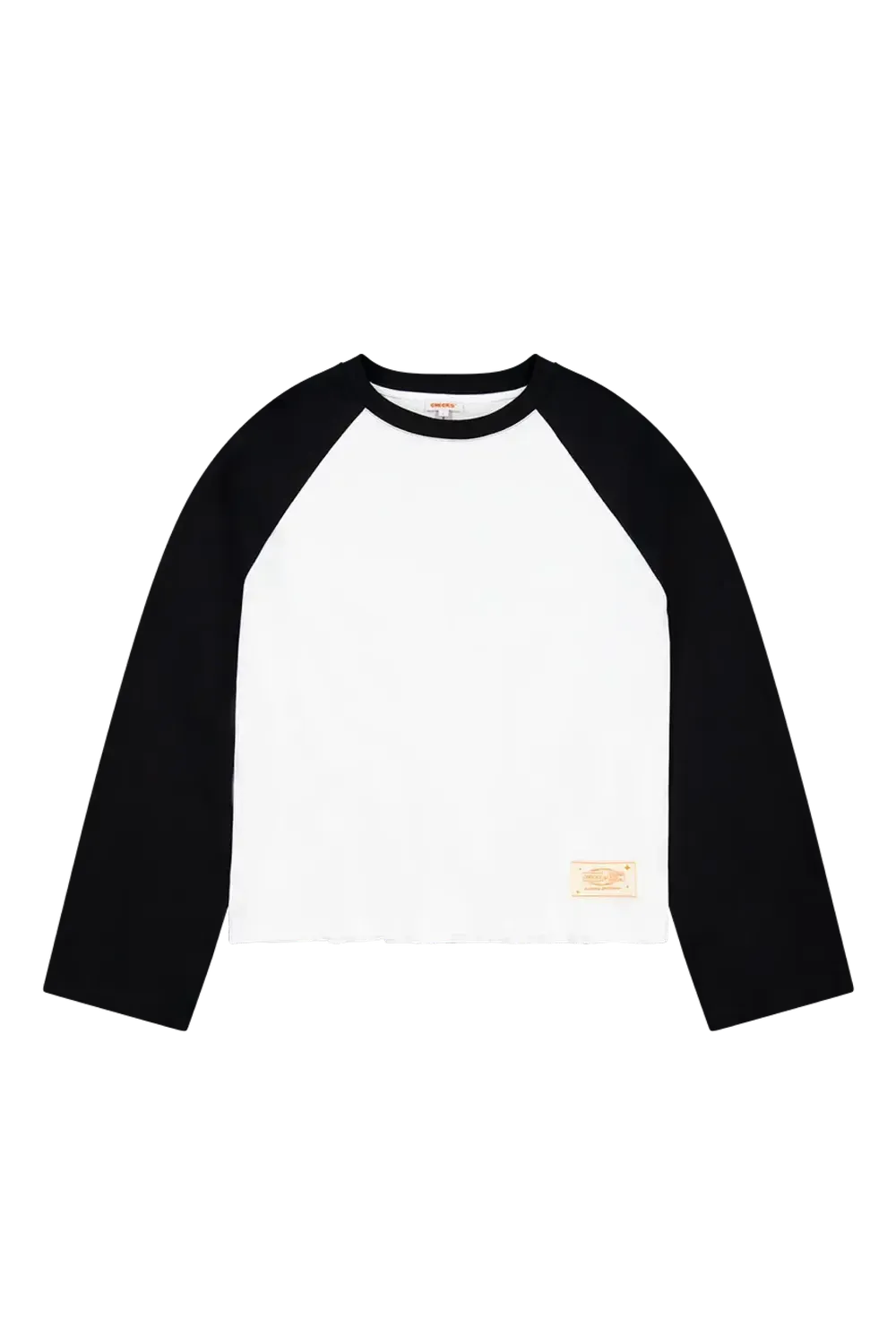 Checks Crew Raglan Jersey White/Black | Checks Downtown | Mad About The Boy