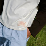 Checks Crew Raglan Jersey Cream/Brown | Checks Downtown | Mad About The Boy