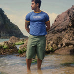 Porter James Sports Ringer Sports Tee Blue + Yellow | PORTER JAMES SPORTS | Mad About The Boy