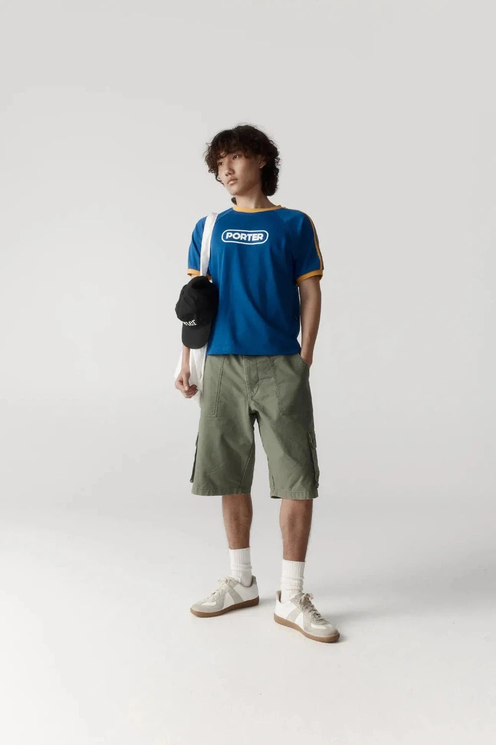 Porter James Sports Ringer Sports Tee Blue + Yellow | PORTER JAMES SPORTS | Mad About The Boy