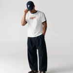 Porter James Sports Ringer Sports Tee White + Navy | PORTER JAMES SPORTS | Mad About The Boy