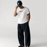 Porter James Sports Ringer Sports Tee White + Navy | PORTER JAMES SPORTS | Mad About The Boy
