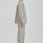 Commoners Mens Drill Utility Shacket Vintage Smoke | COMMONERS | Mad About The Boy