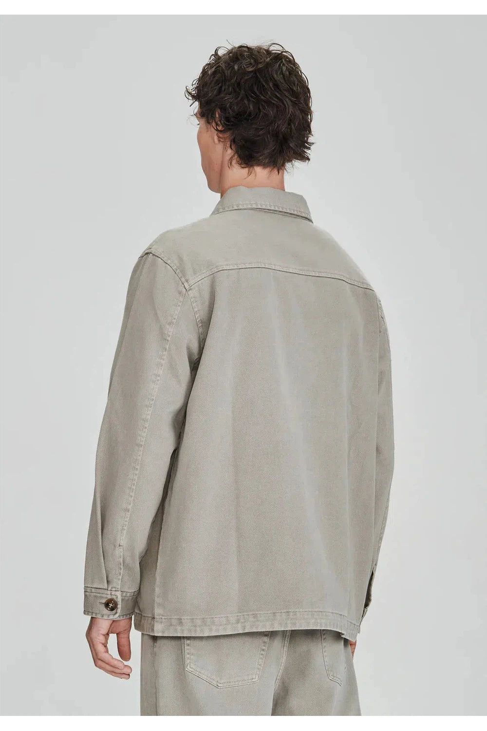 Commoners Mens Drill Utility Shacket Vintage Smoke | COMMONERS | Mad About The Boy