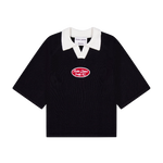 Porter James Sports S/S Cropped Rugby Knit Black/White | PORTER JAMES SPORTS | Mad About The Boy