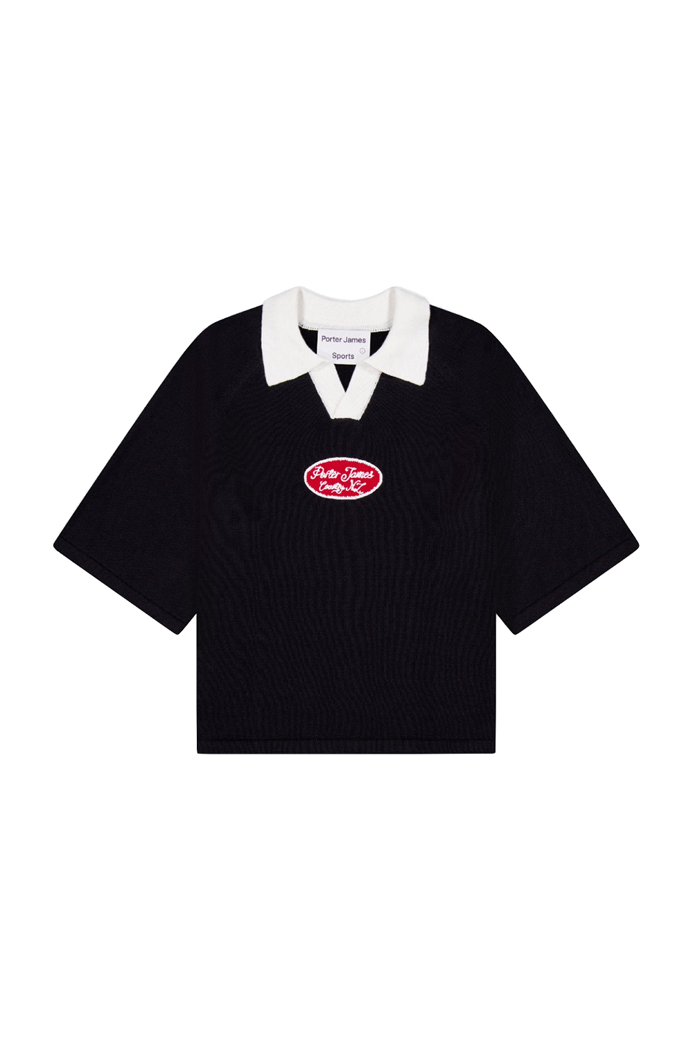 Porter James Sports S/S Cropped Rugby Knit Black/White | PORTER JAMES SPORTS | Mad About The Boy