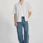 Linen Blend Box Fit Shirt - Tobacco Stripe COMMONERS | COMMONERS | Mad About The Boy