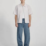 Linen Blend Box Fit Shirt - Tobacco Stripe COMMONERS | COMMONERS | Mad About The Boy