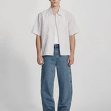 Linen Blend Box Fit Shirt - Tobacco Stripe COMMONERS | COMMONERS | Mad About The Boy